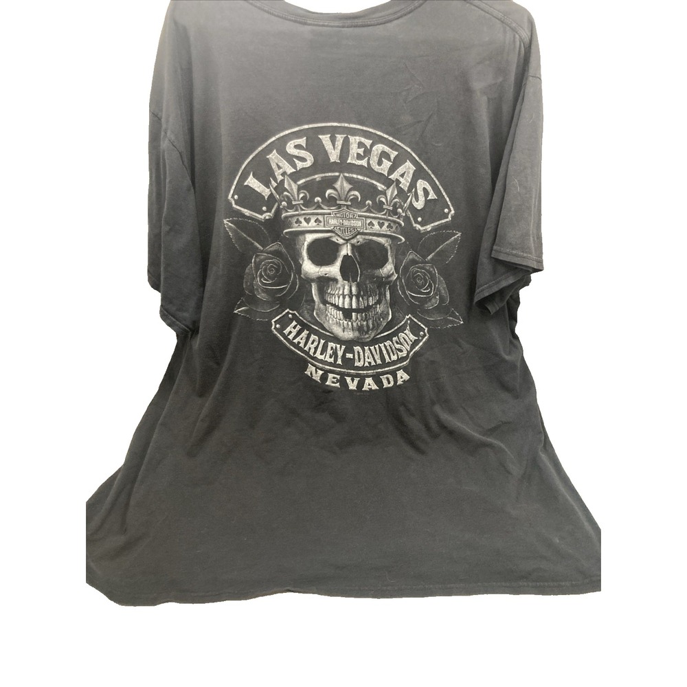 Harley Davidson Men's 3XL Skull & roses Blker T-Shirt Las Vegas, NV 2014
